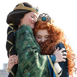 Merida, the heroine from the Disney●Pixar film, “Brave,” was officially welcomed into Disney royalty earlier today in a ceremony held at Cinderella Castle at Magic Kingdom Park
