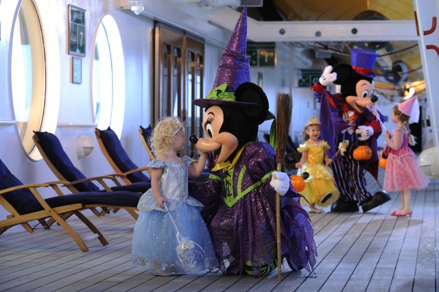Disney Cruise Line will treat guests sailing this fall to a spook-tacular good time as the Disney ships transform into a ghoulish wonderland filled with frightfully fun events and activities, special decorations, unique menu items in the restaurants and themed parties on deck.