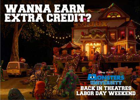 Monster's University Back In Theaters Just for Labor Day Weekend