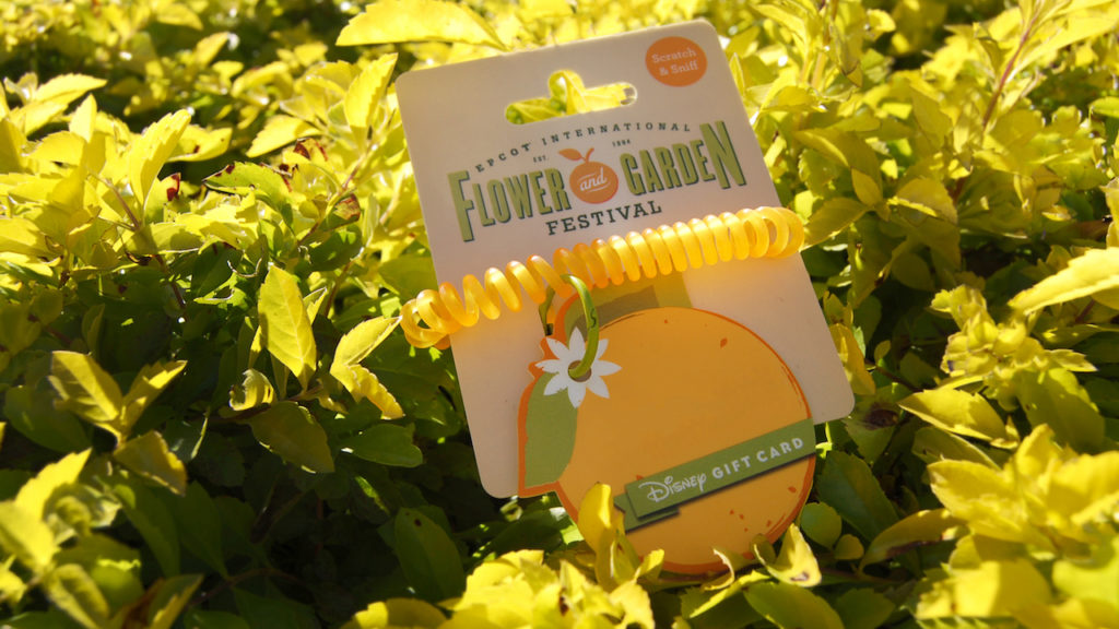  Celebrate the 2017 Epcot International Flower & Garden Festival with a limited-edition, orange-scented Disney Gift Card! 