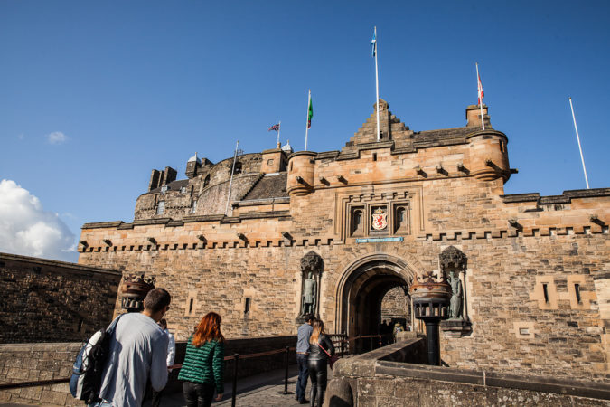 Disney Cruise Line Guests Exploring Edinburgh Castle