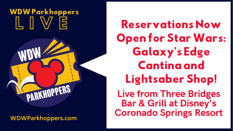 Reservations Now Open for Star Wars: Galaxy's Edge Cantina and Lightsaber Shop
