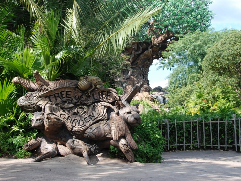 With the 15th anniversary of Disney’s Animal Kingdom coming up next week (on April 22), we thought we’d share this visual treat with you – a look at the early construction of the park’s Tree of Life.